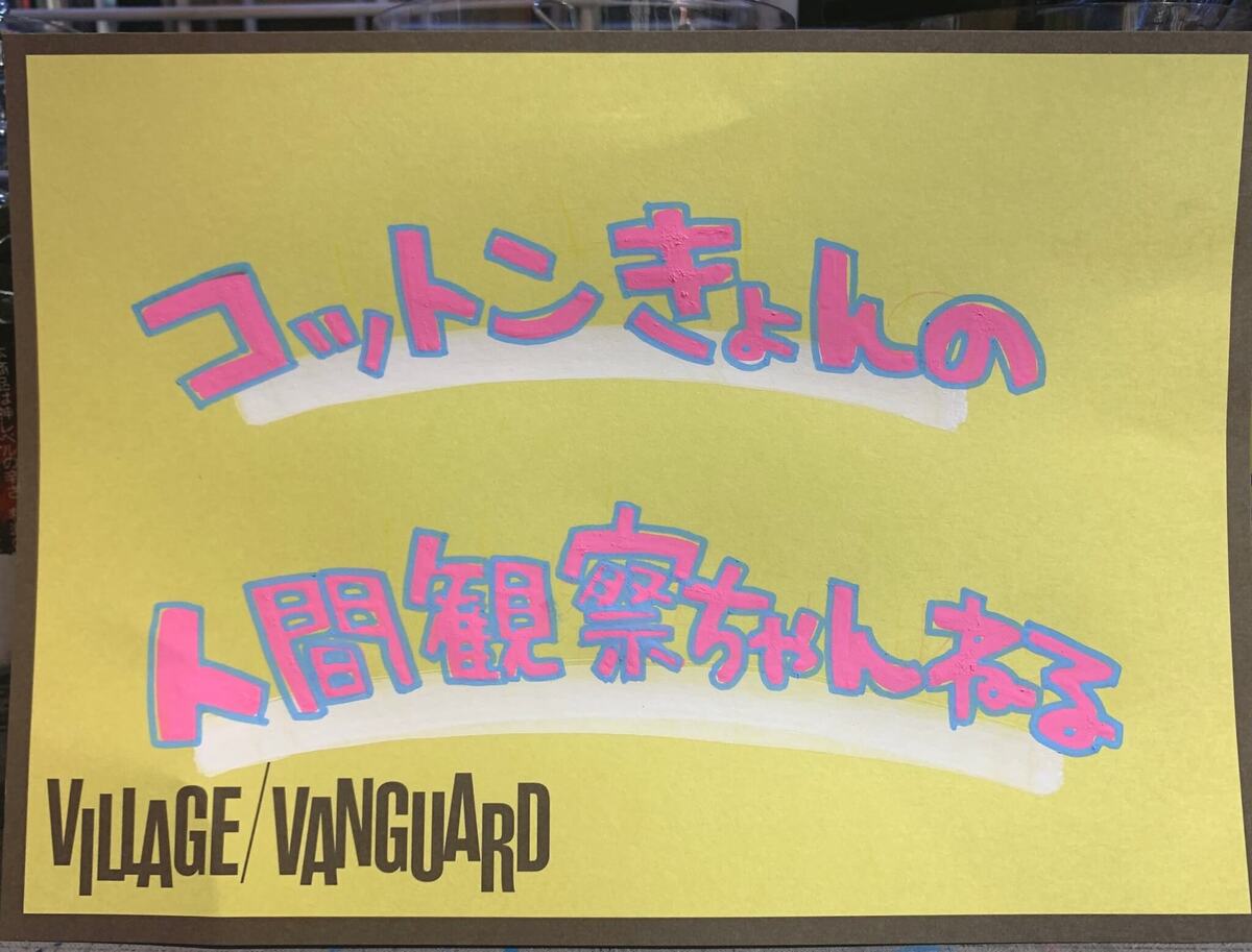 コットンきょんの人間観察ちゃんねるって知ってる？？ | 店員の日常 