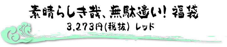 素晴らしき哉、無駄遣い！福袋