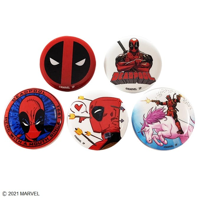 マーケット デッドプール Deadpool オフィシャル商品 バッジセット 缶バッジ 5個セット