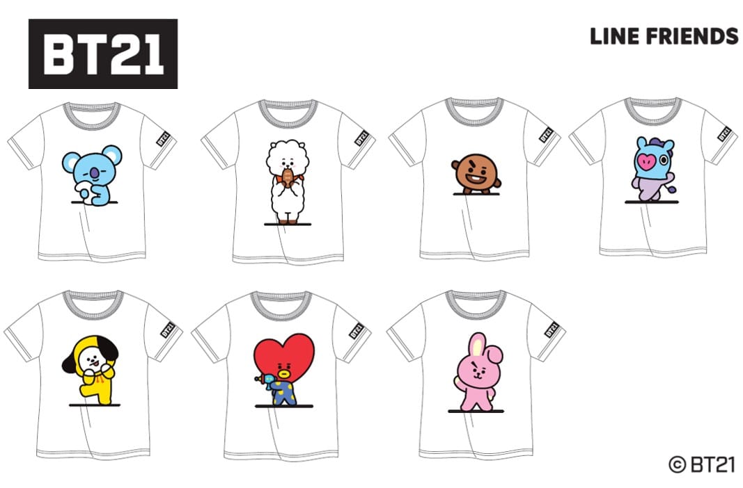 Bt21のアパレルが4 18 日 よりヴィレッジヴァンガードで発売決定