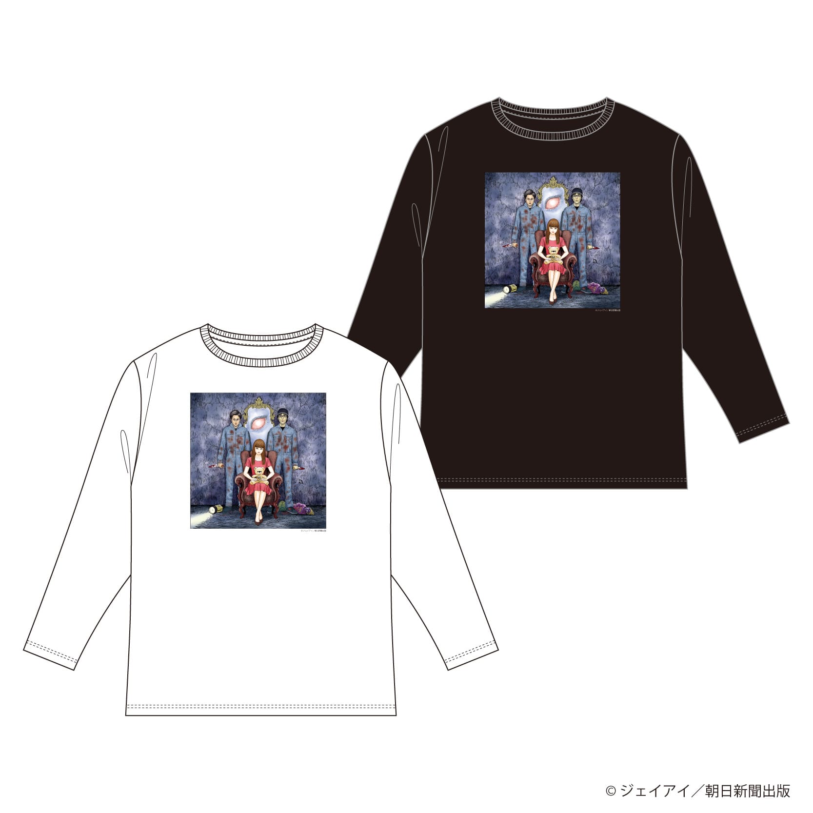 Tシャツ/カットソー(七分/長袖)オウマガトキfilm×伊藤潤二　ヴィレッジヴァンガード限定　ロンT